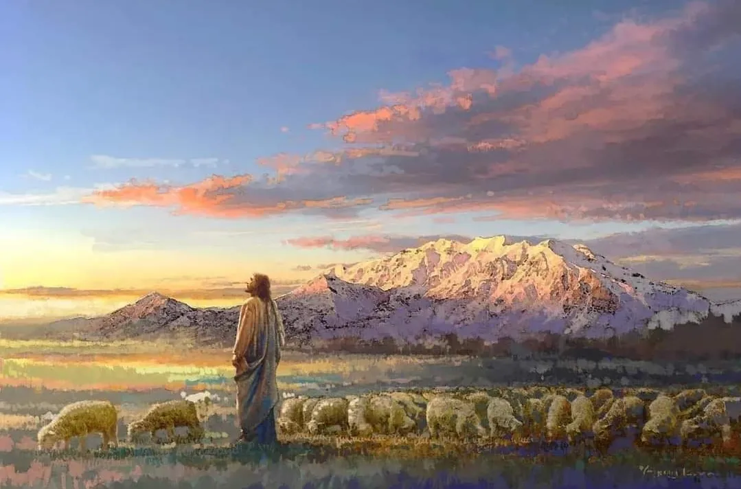 Jesus shepherding Timpanogos